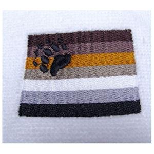 Gay Bear Pride Flag Bath Towel Embroidered
