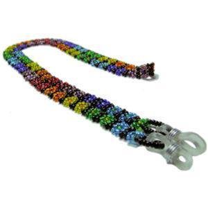 Rainbow Eyeglass Retainer Glass Beads Gay Lesbian Pride