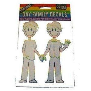 Gay Mens Stick Figure Decals for Windows Gay Pride Rainbow