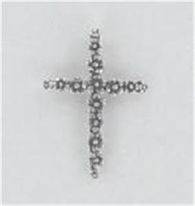 FORGET ME NOT CROSS PENDANT 0.925 STERLING LOVE AND UNDYING MEMORY