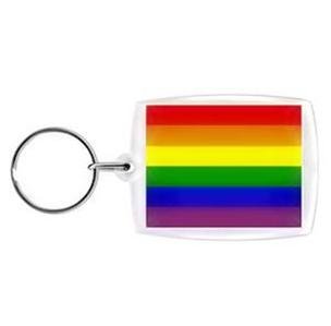 Gay Pride Rainbow Flag Acrylic Keychain Key Chain