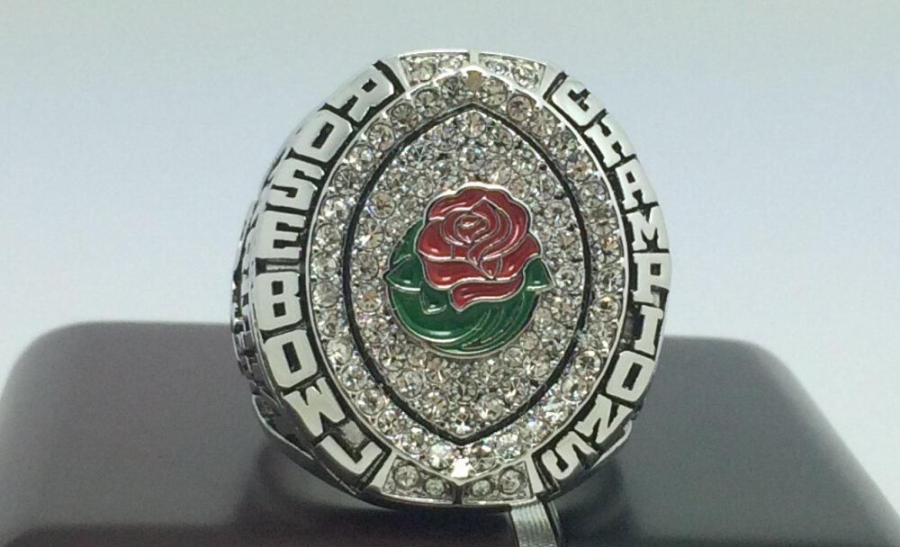 2015 Oregon Ducks Rose Bowl National championship ring 8-14S for sale