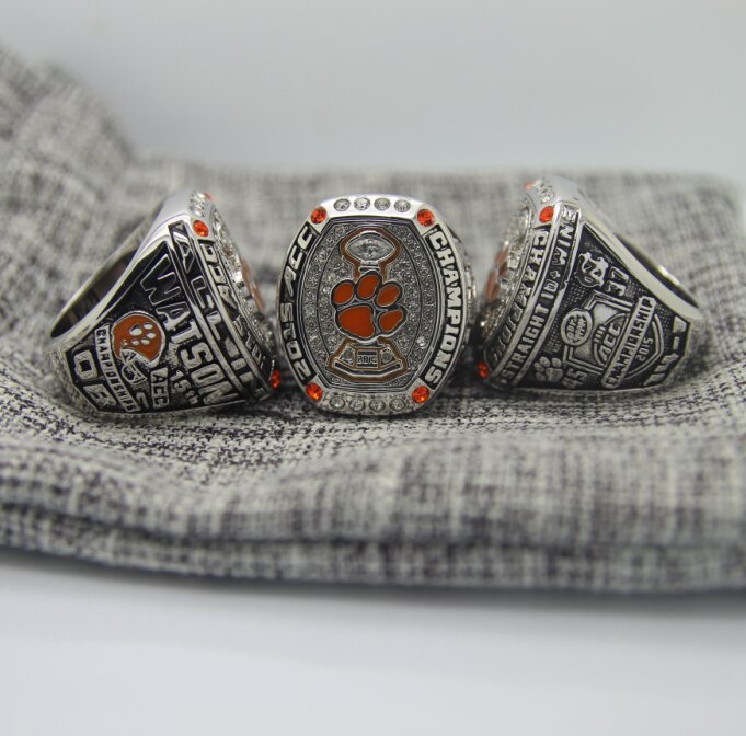 2015 Clemson tigers ACC National championship ring 8-14S for WATSON COPPER VERSION