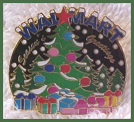 Walmart Seasons Greetings Christmas Tree Lapel Pin