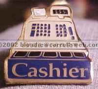 Cashier Cash Register Walmart Lapel Pin