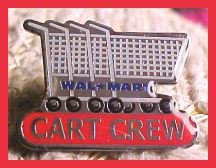 Cart Crew Walmart Lapel Pin Shopping Carts