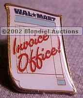 Invoice Office Walmart Lapel Pin