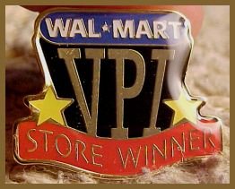VPI Store Winner Walmart Lapel Pin