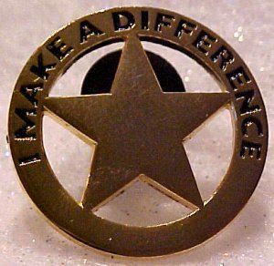 I Make A Difference Star Walmart Lapel Pin