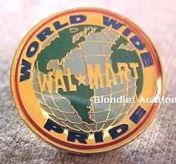 World Wide Pride Map Walmart Lapel Pin