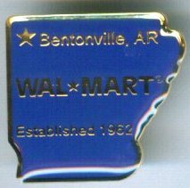 Arkansas Bentonville State Walmart Lapel Pin