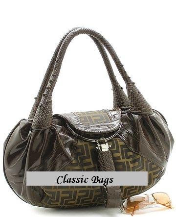 BEAUTIFUL BROWN DESIGNER SPY HANDBAG PURSE