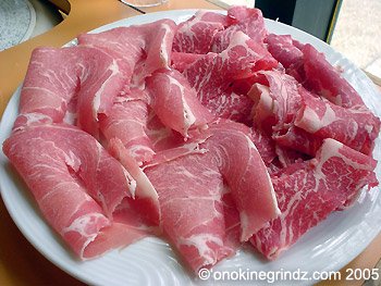 sliced beef
