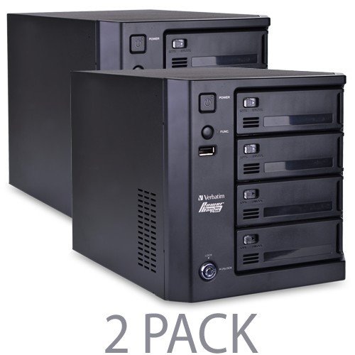 Verbatim PowerBay 3.5" USB 2.0/RJ-45/eSATA Ethernet NAS External SATA HDD Enclosure