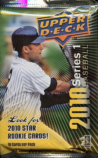 2010 Upper Deck Series 1 Baseball Pack of 18 Cards Factory Sealed S1 BB