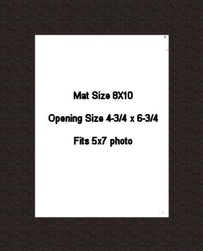 8X10 PHOTO MAT - SMOOTH BLACK