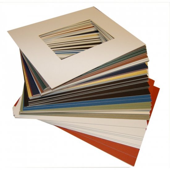 16 x 20 Photo Mat - Pkg of 25 Assorted Styles and Colors