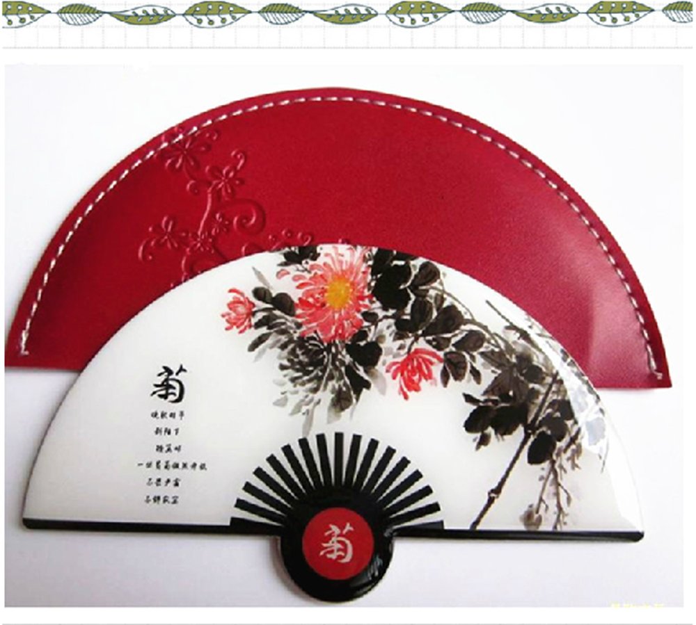 Fan Shaped Stainless Steel Unbreakable Cosmetic Mirror,Pocket Mirror, Purse Mirror, Handbag Mirror