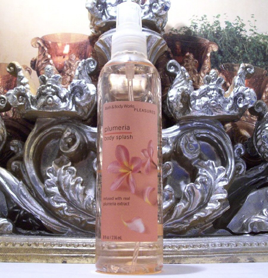 Bath & Body Works Pleasures Plumeria Body Splash 8 Oz