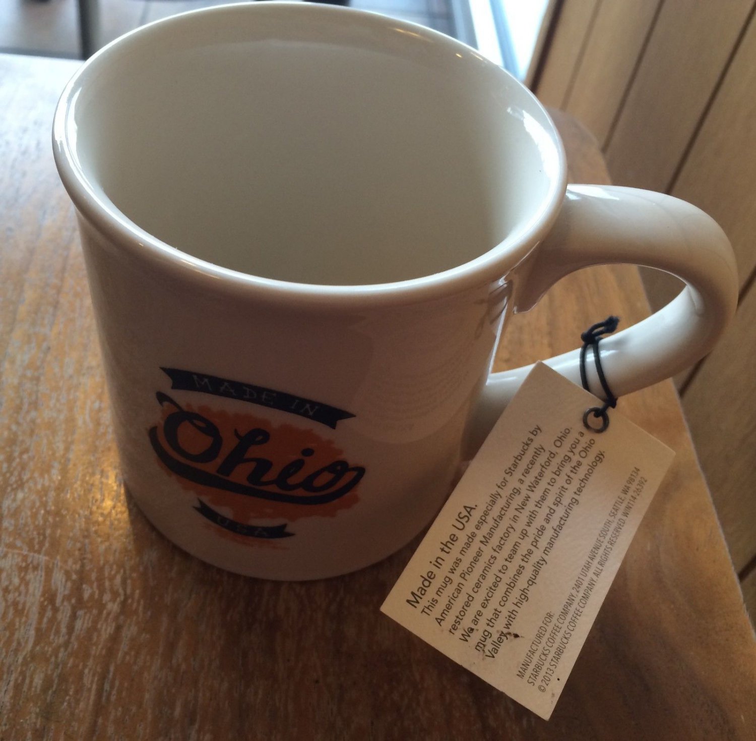 Starbucks OHIO Mug Made in USA