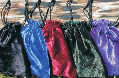 Crushed Velvet Tarot Bags, Unlined CRVTBU501-505 dwp