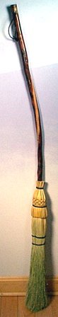 Broom Round Besom - 45" to 54" long:FBROU