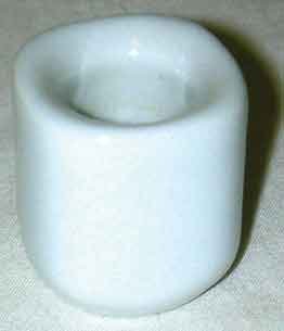 Candle Holder: White 1/2"