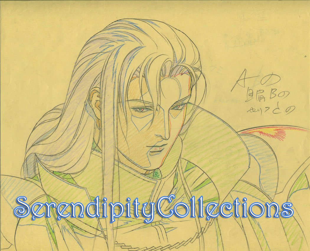 Ai no Kusabi Production Genga (Iason in full uniform)