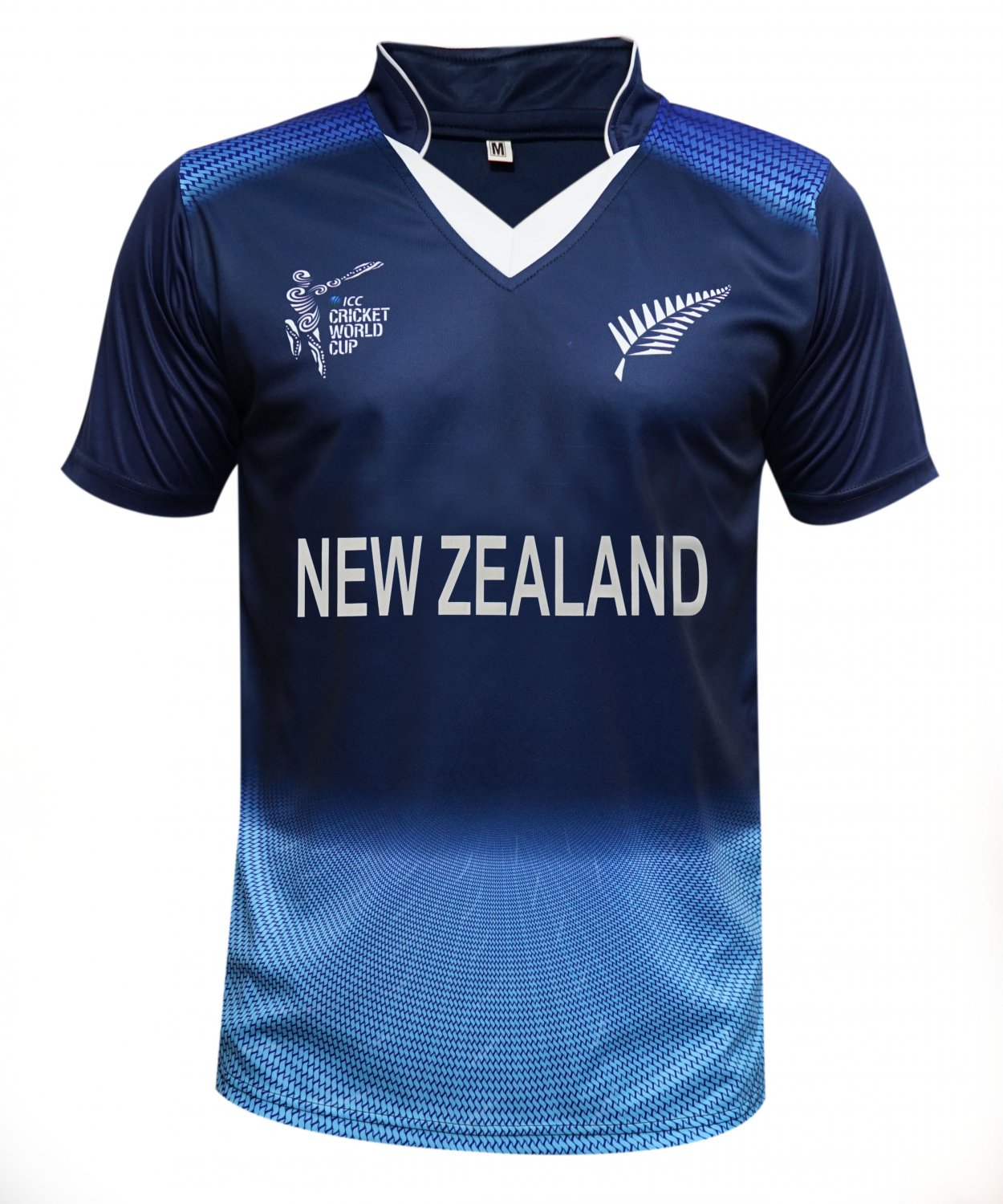Men New Zealand Black Cricket t20 Worldcup T Shirt 2017 M