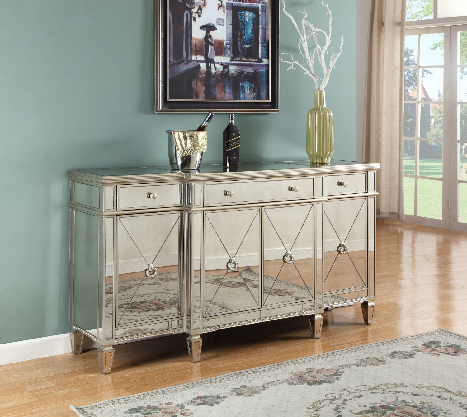 T1830 Mirrored Sideboard