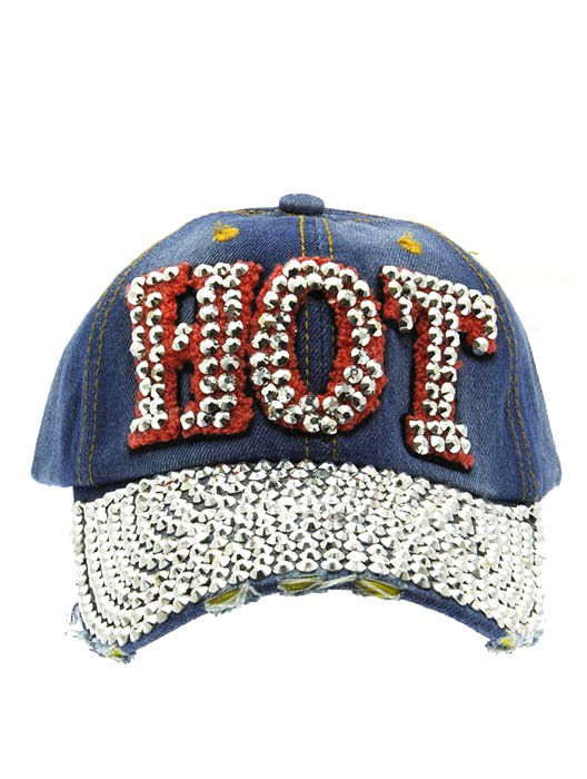 SWRUBJTH99067BLURED - RED MESSAGE HOT HAT AND CAP