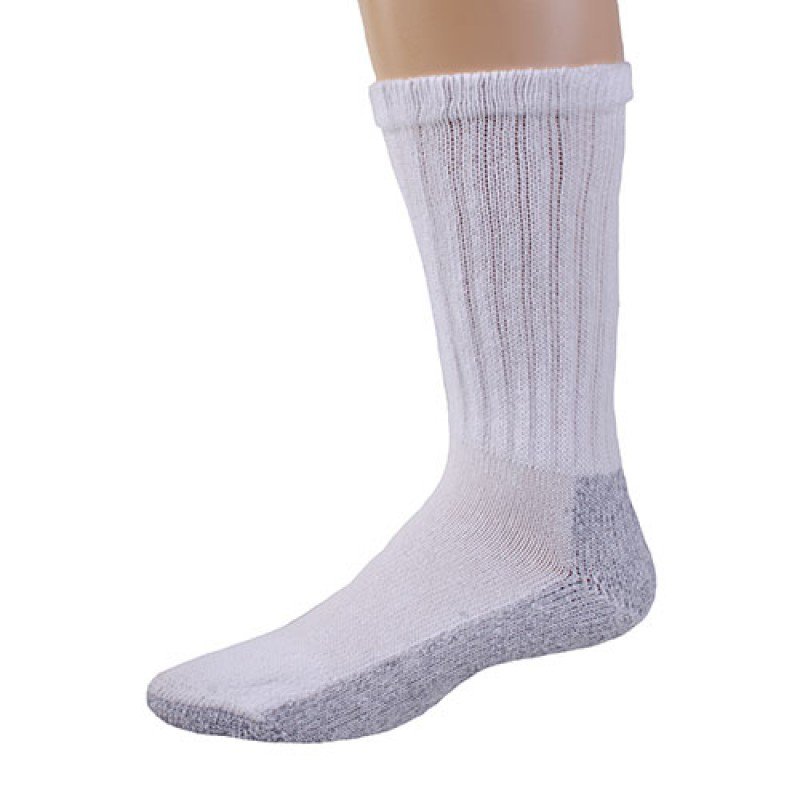 1 DOZEN SIZE 13-15 Pro Trek Brand Men's Steel Toe Boot Socks,HD Gray Bottom SWALSKC13STEEL