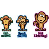 monkey not listening tshirt