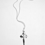 Sterling Silver Cross Amulet Necklace by Eluxe Jewelry