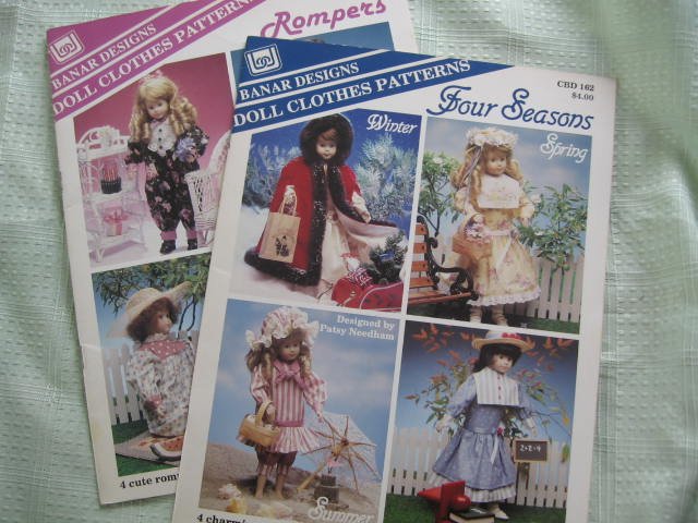 8 Outfit Patterns for Wangs 16" Porcelain Doll