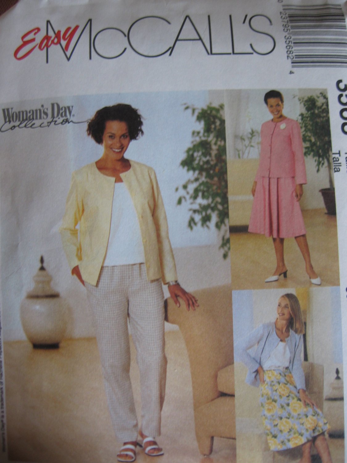 Unlined Jacket, Pants, Top, Skirt McCall's 3568 Sewing Pattern 16 18 20 22 NEW
