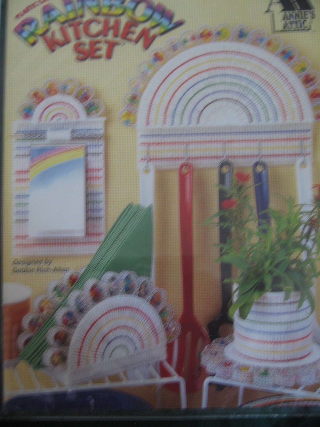 Plastic Canvas Rainbow Kitchen Set by Annie's Attic