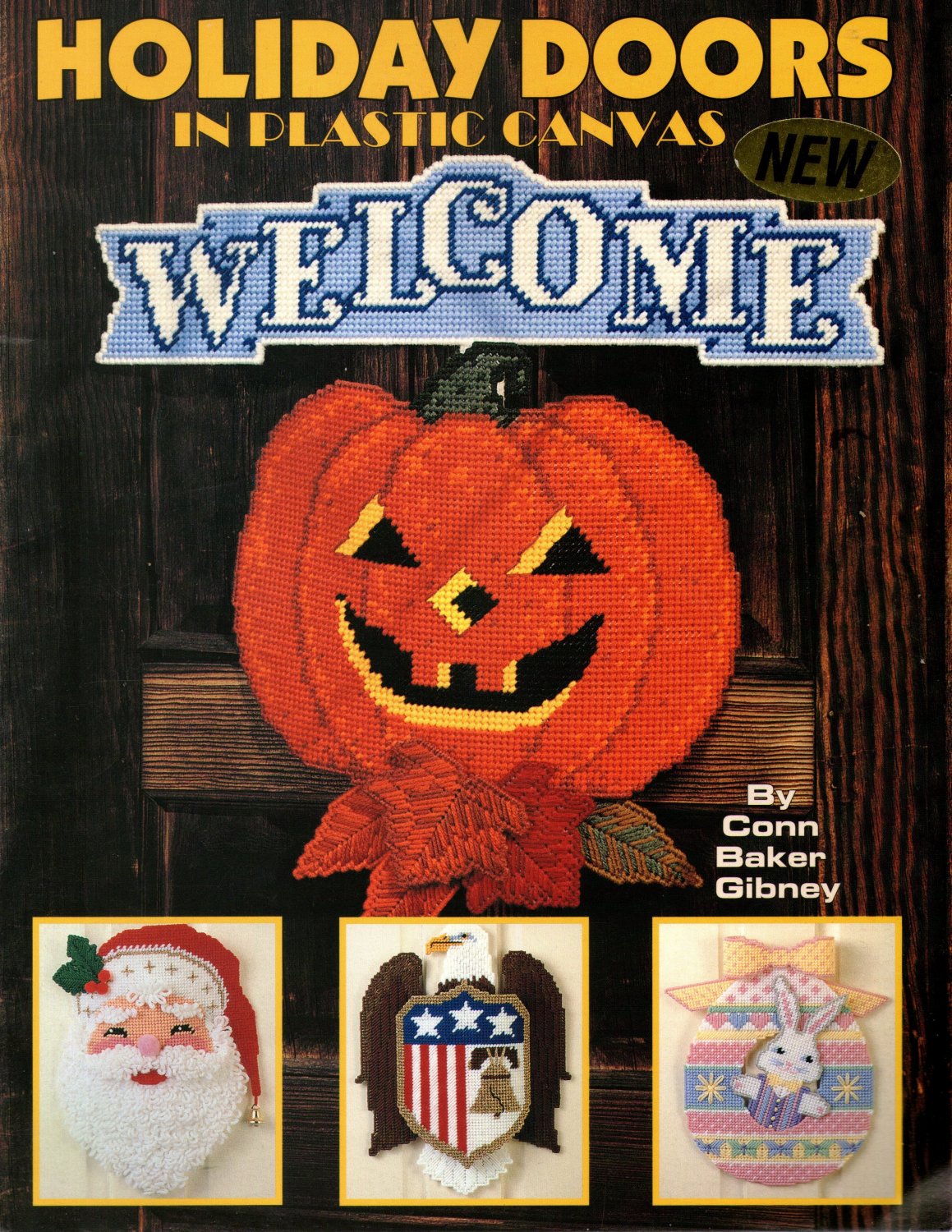 Holiday Doors in Plastic Canvas 6 Designs Halloween Christmas Easter
