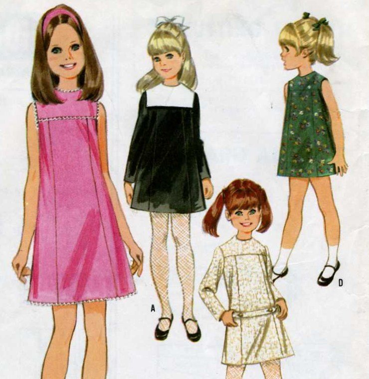Girls Dress - Jumper in 6 Versions Sewing Pattern McCalls 9003 Size 6 Complete and neat