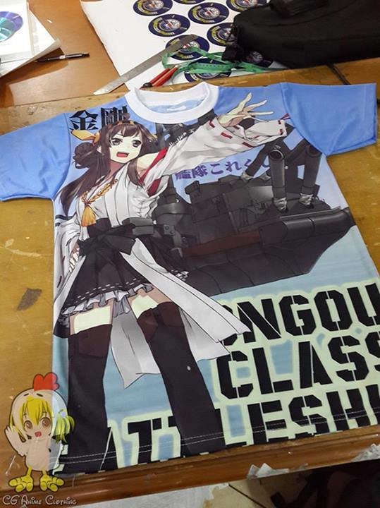 GAME T-SHIRT MANGA ANIME T-SHIRT TEES KONGOU CLASS BATTLESHIP KANTAI COLLECTION S M L XL 2XL