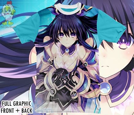 GAME T-SHIRT MANGA ANIME T-SHIRT TEES DATE A LIVE TOHKA YATOGAMI S M L XL 2XL