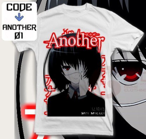 ANIME MANGA T-SHIRT TEES MEI MISAKI ANOTHER S M L XL 2XL