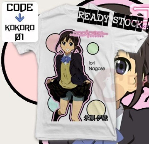 ANIME MANGA T-SHIRT TEES IORI NAGASE KOKORO CONNECT S M L XL 2XL