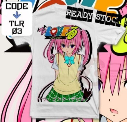 ANIME MANGA T-SHIRT TEES NANA ASTAR DEVILUKE SCHOOL UNIFORM TO LOVE RU S M L XL 2XL
