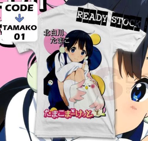 ANIME MANGA T-SHIRT TEES TAMAKO KITASHIRAKAWA TAMAKO MARKET S M L XL 2XL