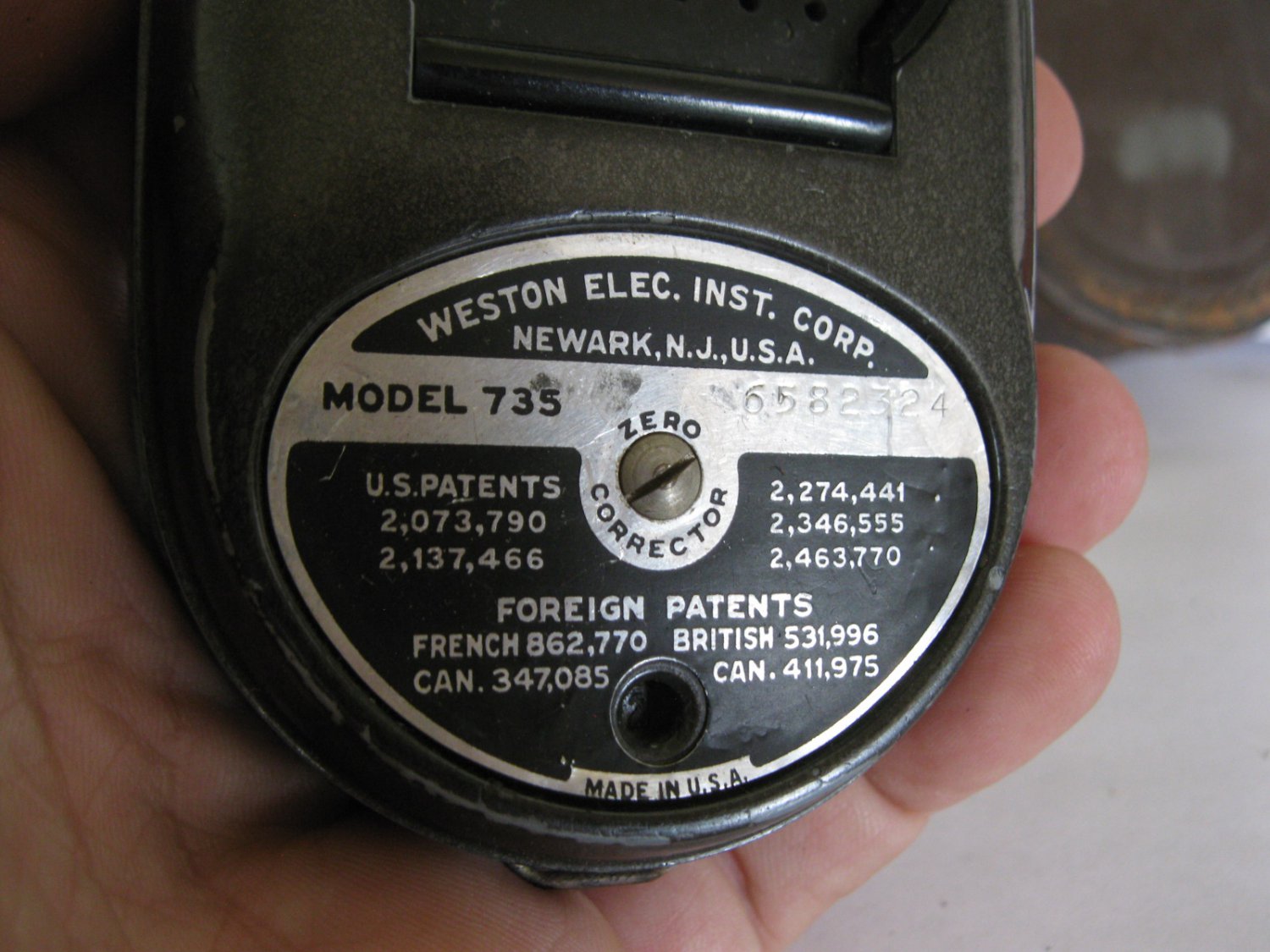 Vintage Weston Master Ii Universal Exposure Meter Model W