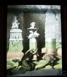 Old Magic Lantern Glass Slide Father Bartolome Portrait