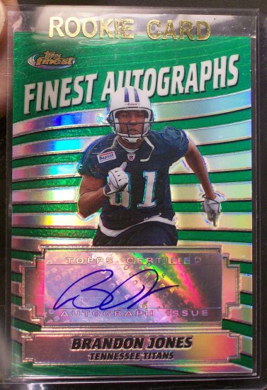 2005 Finest Rookie Auto Refractor #FA-BJ Brandon Jones