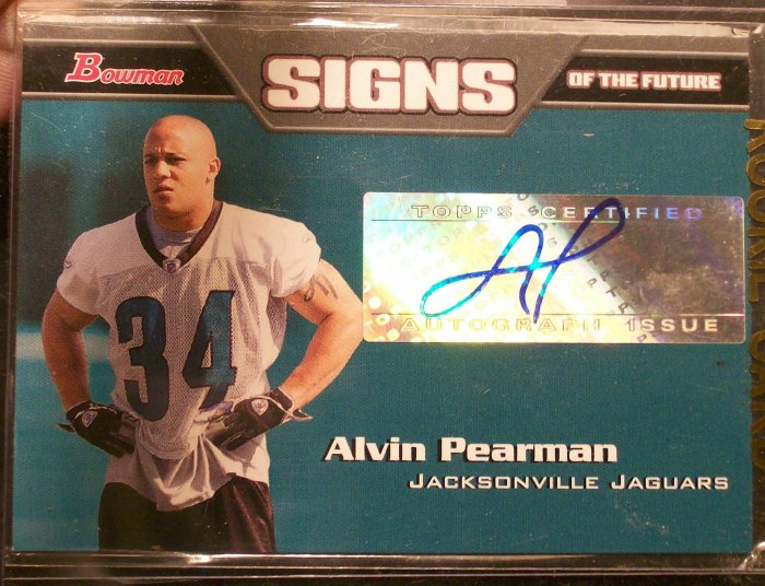 2005 Bowmans signs of the Future Rookie Auto #SF-AP Alvin Pearman