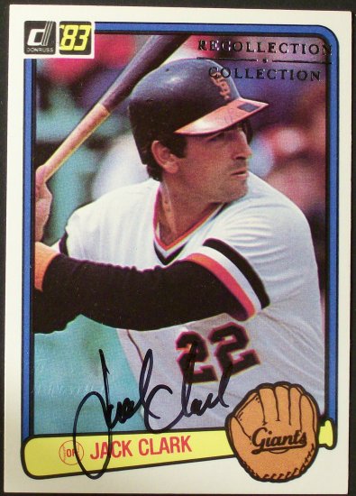 2004 Donruss, Recollections Auto #222 Jack Clark Ser. #19/46